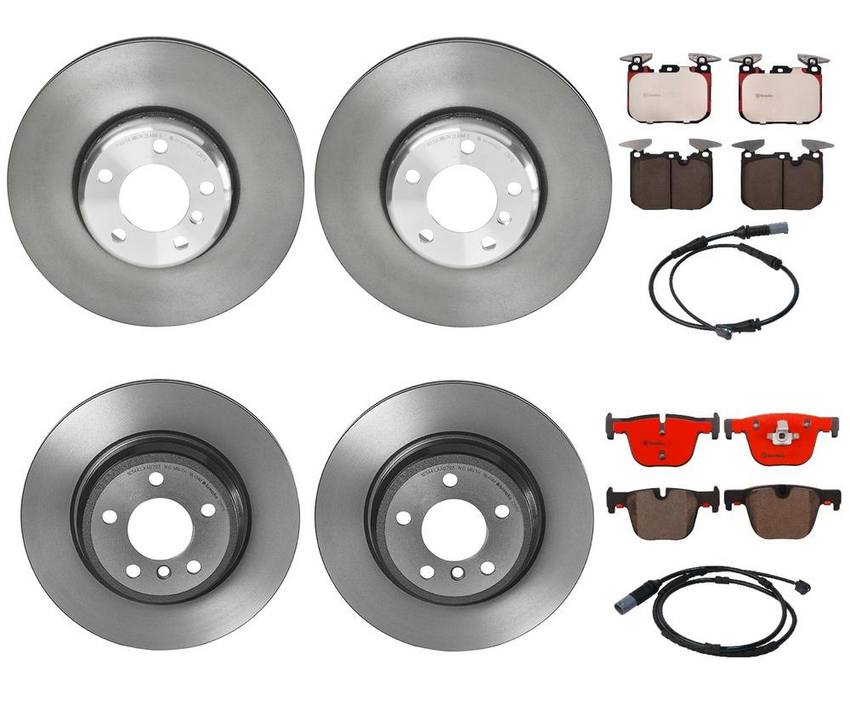 BMW Brembo Brake Kit - Pads &  Rotors Front and Rear (340mm/330mm) (Ceramic) 34356792292 - Brembo 1640594KIT